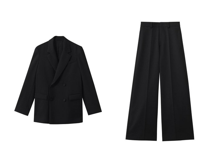 【KANAKO SAKAI/カナコ サカイ】のWOOL テーラード ブレイザー&WOOL ワイド パンツ JPサイズ おすすめ人気トレンドファッション通販アイテム 人気、トレンドファッション・服の通販 founy(ファニー) ファッション Fashion レディースファッション Fashion for Women アウター Coat / Outerwear Collection レディースジャケット・軽アウター Jackets パンツ Pants & Trousers 2025年 2025 2025-2026秋冬・A/W Autumn/Winter 2025–26 AW25–26 オケージョン Occasion Wear ジャケット Jacket, Outerwear エレガント 上品 Elegant A/W・秋冬 Autumn/Winter |ID:crp329100000221525