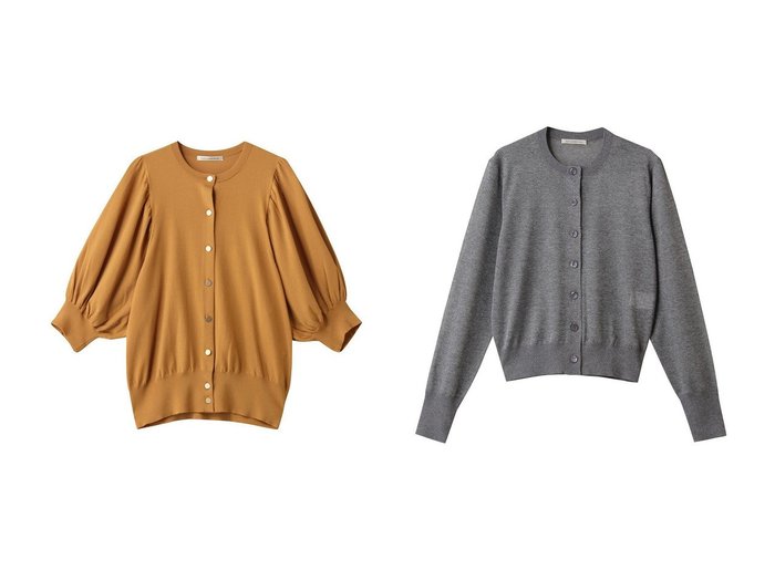 【DESIGN WORKS/デザイン ワークス】のラメクルーカーディガン&袖ギャザーショートカーディガン おすすめ人気トレンドファッション通販アイテム インテリア・キッズ・メンズ・レディースファッション・服の通販 founy(ファニー) https://founy.com/ ファッション Fashion レディースファッション Fashion for Women トップス・カットソー Cut & Sew Tops ニット Knit Tops & Sweaters カーディガン・羽織り Layered Style Cardigans 2025年 2025 2025-2026秋冬・A/W Autumn/Winter 2025–26 AW25–26 おすすめ Recommended / Our Picks カーディガン Cardigan, Knitwear シンプル Simple, Minimal セットアップ Set-Up, Coordinated Outfit リブニット Rib Knit, Ribbed Knit A/W・秋冬 Autumn/Winter |ID:crp329100000221530