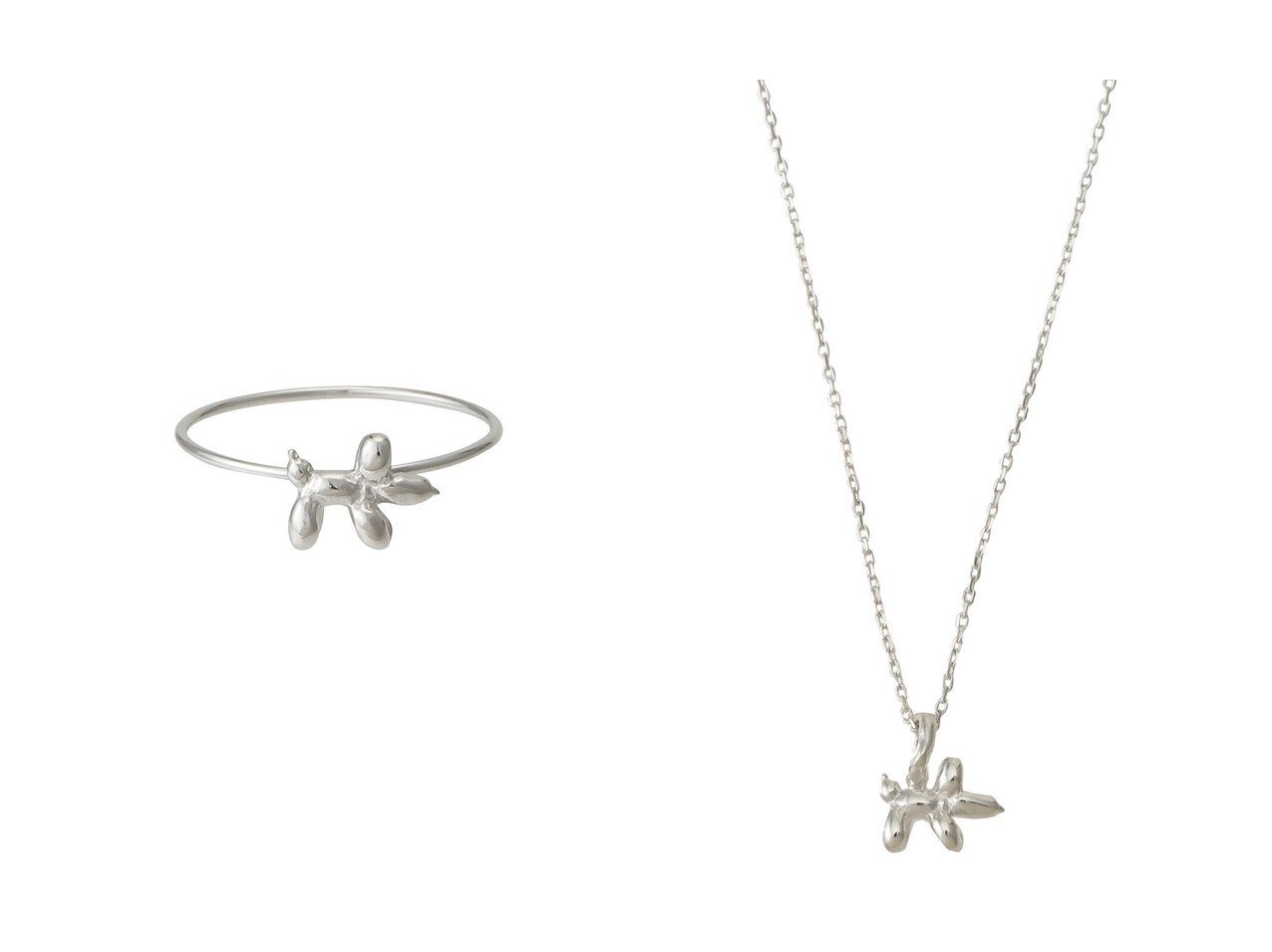 【MAISON DPULSE/メゾンドパルス】のsmall dog リング&small dog ネックレス おすすめ人気トレンドファッション通販アイテム インテリア・キッズ・メンズ・レディースファッション・服の通販 founy(ファニー) 　ファッション　Fashion　レディースファッション　Fashion for Women　ジュエリー　Jewelry　ネックレス　Necklaces & Pendants　2025年　2025　2025-2026秋冬・A/W　Autumn/Winter 2025–26 AW25–26　おすすめ　Recommended / Our Picks　ギフト プレゼント　Gift / Present　シルバー　Silver, Metallic Silver　スタイリッシュ　Stylish, Fashionable　バルーン　Balloon, Balloon Silhouette　フォルム　Silhouette, Form　ボックス　Boxy, Box Shape　エレガント 上品　Elegant　犬　Dog　A/W・秋冬　Autumn/Winter　ゴールド系　Gold　|ID:crp329100000221546