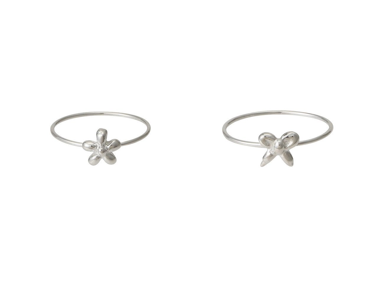 【MAISON DPULSE/メゾンドパルス】のsmall ribbon リング&small flower リング おすすめ人気トレンドファッション通販アイテム インテリア・キッズ・メンズ・レディースファッション・服の通販 founy(ファニー) 　ファッション　Fashion　レディースファッション　Fashion for Women　ジュエリー　Jewelry　2025年　2025　2025-2026秋冬・A/W　Autumn/Winter 2025–26 AW25–26　おすすめ　Recommended / Our Picks　ギフト プレゼント　Gift / Present　バランス　Balance, Style Balance　バルーン　Balloon, Balloon Silhouette　ボックス　Boxy, Box Shape　定番　Standard, Basic Item　A/W・秋冬　Autumn/Winter　ゴールド系　Gold　|ID:crp329100000221547