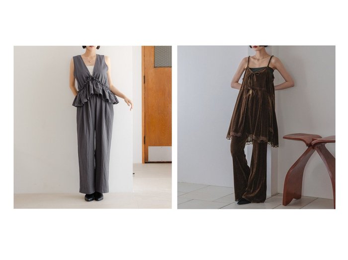 【LOWRYS FARM/ローリーズファーム】の2WAYカットベロアミニワンピース&マルチWAYオールインワン おすすめ人気トレンドファッション通販アイテム 人気、トレンドファッション・服の通販 founy(ファニー) ファッション Fashion レディースファッション Fashion for Women ワンピース Dresses オールインワン・ワンピース Dresses and Jumpsuits おすすめ Recommended / Our Picks アクセサリー Fashion Accessories インナー Innerwear オケージョン Occasion Wear キャミ Camisole, Cami Top フリル Frill, Ruffle ペプラム Peplum, Flared Hem ヴィンテージ Vintage Style シアー Sheer, See-Through ジャケット Jacket, Outerwear スウェット / スエット Sweatshirt, Sweatwear チュール Tulip, Tulip Motif デニム Denim, Jeans Material トレンド Trend, Trending Now フレア Flare, Flared フロント Front, Front Design ベロア Velour, Soft Velvet リボン Ribbon, Bow レース Lace, Lace Fabric 秋 Autumn |ID:crp329100000221571