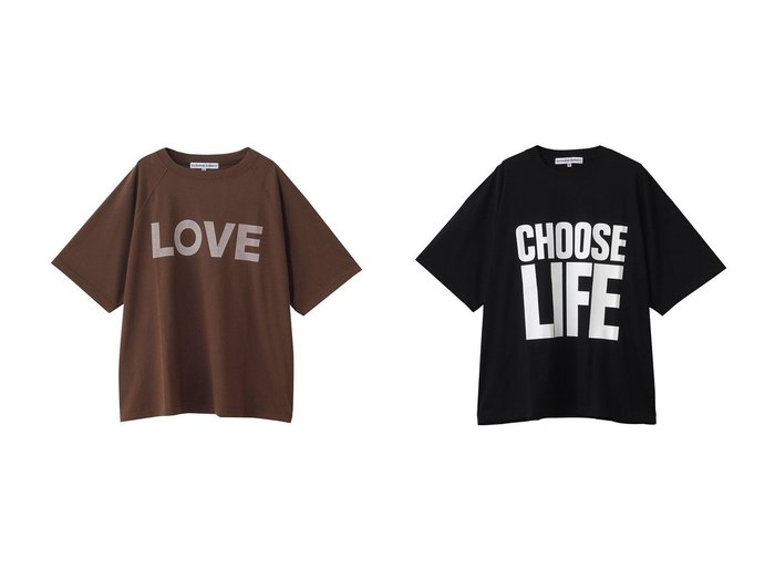【KATHARINE HAMNETT LONDON/キャサリンハムネット】のハーフスリーブ ウォッシュド スローガンTシャツ&オーガ―ニック スローガン ビッグTシャツ おすすめ人気トレンドファッション通販アイテム 人気、トレンドファッション・服の通販 founy(ファニー) ファッション Fashion レディースファッション Fashion for Women トップス・カットソー Cut & Sew Tops シャツ・ブラウス・オフィスカジュアル Elegant Blouses & Button-Ups ロングTシャツ・Tシャツ Longline T-Shirts & Tees カットソー・ベーシックTシャツ Cut-and-Sewn Tops / Stretch Tees & Basics 2025年 2025 2025-2026秋冬・A/W Autumn/Winter 2025–26 AW25–26 ショート Short, Short Length シンプル Simple, Minimal スリーブ Sleeve, Long Sleeve / Short Sleeve ハーフ Half, Half-Length リラックス Relax, Relaxed Fit A/W・秋冬 Autumn/Winter |ID:crp329100000221588