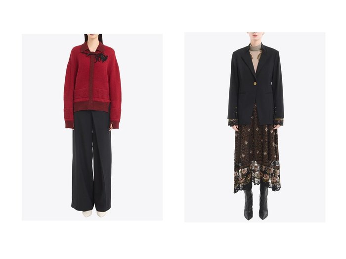 【MURRAL/ミューラル】のSlit sleeve lace ジャケット&Trillium エンブロイダリー ニットシャツカーディガン おすすめ人気トレンドファッション通販アイテム 人気、トレンドファッション・服の通販 founy(ファニー) ファッション Fashion レディースファッション Fashion for Women トップス・カットソー Cut & Sew Tops ニット Knit Tops & Sweaters カーディガン・羽織り Layered Style Cardigans シャツ・ブラウス・オフィスカジュアル Elegant Blouses & Button-Ups アウター Coat / Outerwear Collection レディースジャケット・軽アウター Jackets アイレット Eyelet Lace エレガント 上品 Elegant エンブロイダリー Embroidery Design カーディガン Cardigan, Knitwear コレクション Collection, Seasonal Line バスケット Basket, Basket Bag A/W・秋冬 Autumn/Winter 新作・新入荷 New Arrivals / New In 2025年 2025 2025-2026秋冬・A/W Autumn/Winter 2025–26 AW25–26 オケージョン Occasion Wear カフス Cuff Design ジャケット Jacket, Outerwear スリット Slit, Slit Detail スリーブ Sleeve, Long Sleeve / Short Sleeve モチーフ Motif, Design Theme レース Lace, Lace Fabric |ID:crp329100000221595