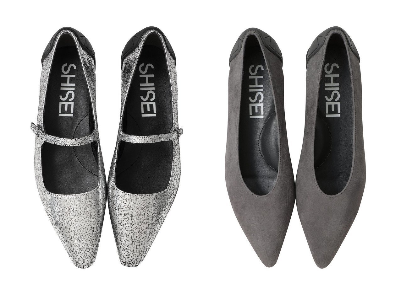 【SHISEI/シセイ】のCHISEL TOE MARY JANE(レイン対応)&MM POINTED SUEDE U PUMPS(レイン対応) おすすめ人気トレンドファッション通販アイテム インテリア・キッズ・メンズ・レディースファッション・服の通販 founy(ファニー) 　ファッション　Fashion　レディースファッション　Fashion for Women　2025年　2025　2025-2026秋冬・A/W　Autumn/Winter 2025–26 AW25–26　シューズ　Shoes, Footwear　フェミニン　Feminine, Girly　フォルム　Silhouette, Form　フラット　Flat, Flat Shoes　レイン　Rain, Rainproof　A/W・秋冬　Autumn/Winter　ブラック系　Black　ゴールド系　Gold　グレー系　Gray　|ID:crp329100000221616