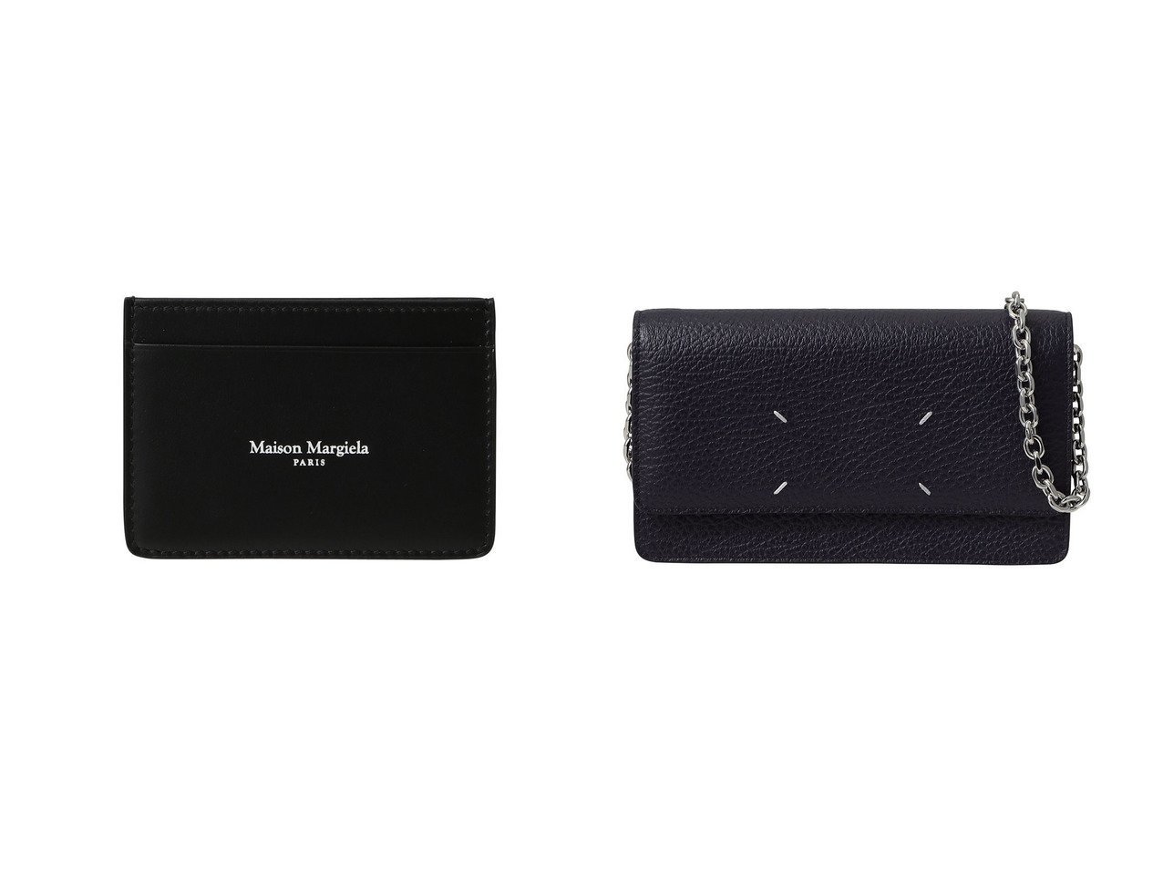 【MAISON MARGIELA/メゾン マルジェラ】の【UNISEX】ロゴ入り カードケース&【UNISEX】4ステッチ チェーン ウォレット おすすめ人気トレンドファッション通販アイテム インテリア・キッズ・メンズ・レディースファッション・服の通販 founy(ファニー) 　ファッション　Fashion　レディースファッション　Fashion for Women　ミニ財布・二つ折り財布　Wallets & Card Cases　カードケース/名刺入れ　Card Holders & Business Cases　2025年　2025　2025-2026秋冬・A/W　Autumn/Winter 2025–26 AW25–26　ユニセックス　Unisex, Genderless　おすすめ　Recommended / Our Picks　なめらか　Smooth, Silky Texture　フィット　Fit, Slim Fit　A/W・秋冬　Autumn/Winter　財布　Wallet, Purse　ブラック系　Black　ゴールド系　Gold　|ID:crp329100000221621