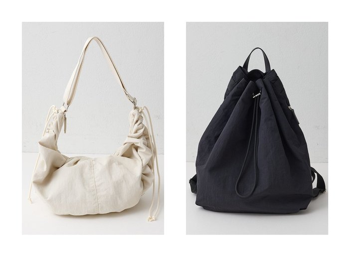 【Whim Gazette/ウィムガゼット】の【THE PAUSE】ギャザーショルダーBAG&【THE PAUSE】ドロストバックパック おすすめ人気トレンドファッション通販アイテム 人気、トレンドファッション・服の通販 founy(ファニー) ファッション Fashion レディースファッション Fashion for Women バッグ Bags ヴィンテージ Vintage Style ギャザー Gathered, Ruffled グラデーション Gradient, Ombre ショルダー Shoulder, Shoulder Strap シルバー Silver, Metallic Silver ポケット Pocket, Pocket Detail ワーク Workwear, Utility Style A/W・秋冬 Autumn/Winter 2025年 2025 2025-2026秋冬・A/W Autumn/Winter 2025–26 AW25–26 |ID:crp329100000221631
