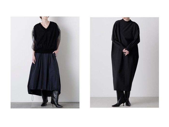 【hueLe Museum/ヒューエルミュージアム】の【hLM】2WAYドレス&【STUMBLY】Balloon Silhouette Skirt おすすめ人気トレンドファッション通販アイテム 人気、トレンドファッション・服の通販 founy(ファニー) ファッション Fashion レディースファッション Fashion for Women スカート Skirts ロングスカート Long Skirts / Maxi & Midi Skirts パンツ Pants & Trousers 2025年 2025 2025-2026秋冬・A/W Autumn/Winter 2025–26 AW25–26 シルク Silk, 100% Silk タフタ Taffeta, Structured Fabric バルーン Balloon, Balloon Silhouette ピーチ Peach, Soft Touch ロング Long, Long-Length エレガント 上品 Elegant A/W・秋冬 Autumn/Winter |ID:crp329100000221671