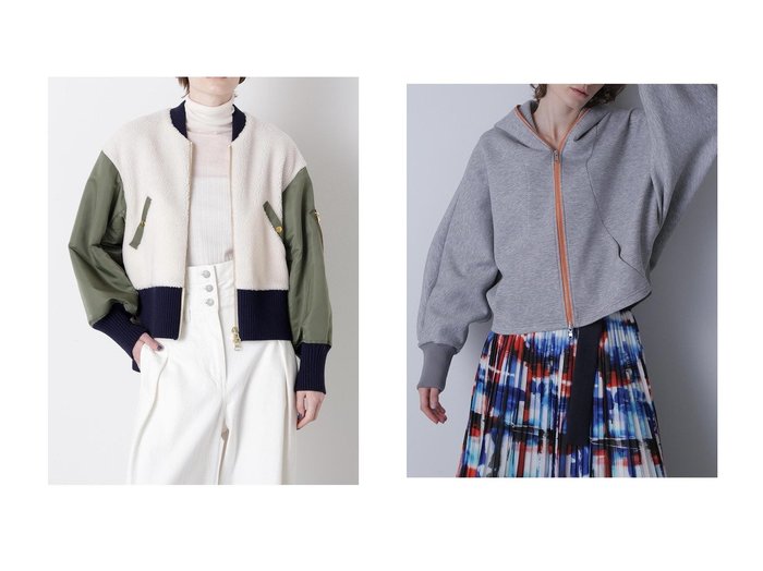 【hueLe Museum/ヒューエルミュージアム】の【STUMBLY】Air Double Knit Hood Zip Up&【STUMBLY】 Quilted MA-1 Combination おすすめ人気トレンドファッション通販アイテム インテリア・キッズ・メンズ・レディースファッション・服の通販 founy(ファニー) https://founy.com/ ファッション Fashion レディースファッション Fashion for Women アウター Coat / Outerwear Collection レディースジャケット・軽アウター Jackets MA-1ジャケット MA-1 Bomber Jackets / Flight Jackets トップス・カットソー Cut & Sew Tops ニット Knit Tops & Sweaters シャツ・ブラウス・オフィスカジュアル Elegant Blouses & Button-Ups レディースパーカー・カジュアルフーディー Casual Hoodies & Sweatshirts ロングTシャツ・Tシャツ Longline T-Shirts & Tees スウェット・クルーネックトップス Sweatshirts & Crewnecks / Relaxed Fit Sweat Tops カットソー・ベーシックTシャツ Cut-and-Sewn Tops / Stretch Tees & Basics 2025年 2025 2025-2026秋冬・A/W Autumn/Winter 2025–26 AW25–26 キルト Quilt, Quilted Fabric ジャケット Jacket, Outerwear スリット Slit, Slit Detail ドッキング Docking, Mixed Material フロント Front, Front Design ブルゾン Blouson, Bomber Jacket モダン Modern, Contemporary A/W・秋冬 Autumn/Winter |ID:crp329100000221676