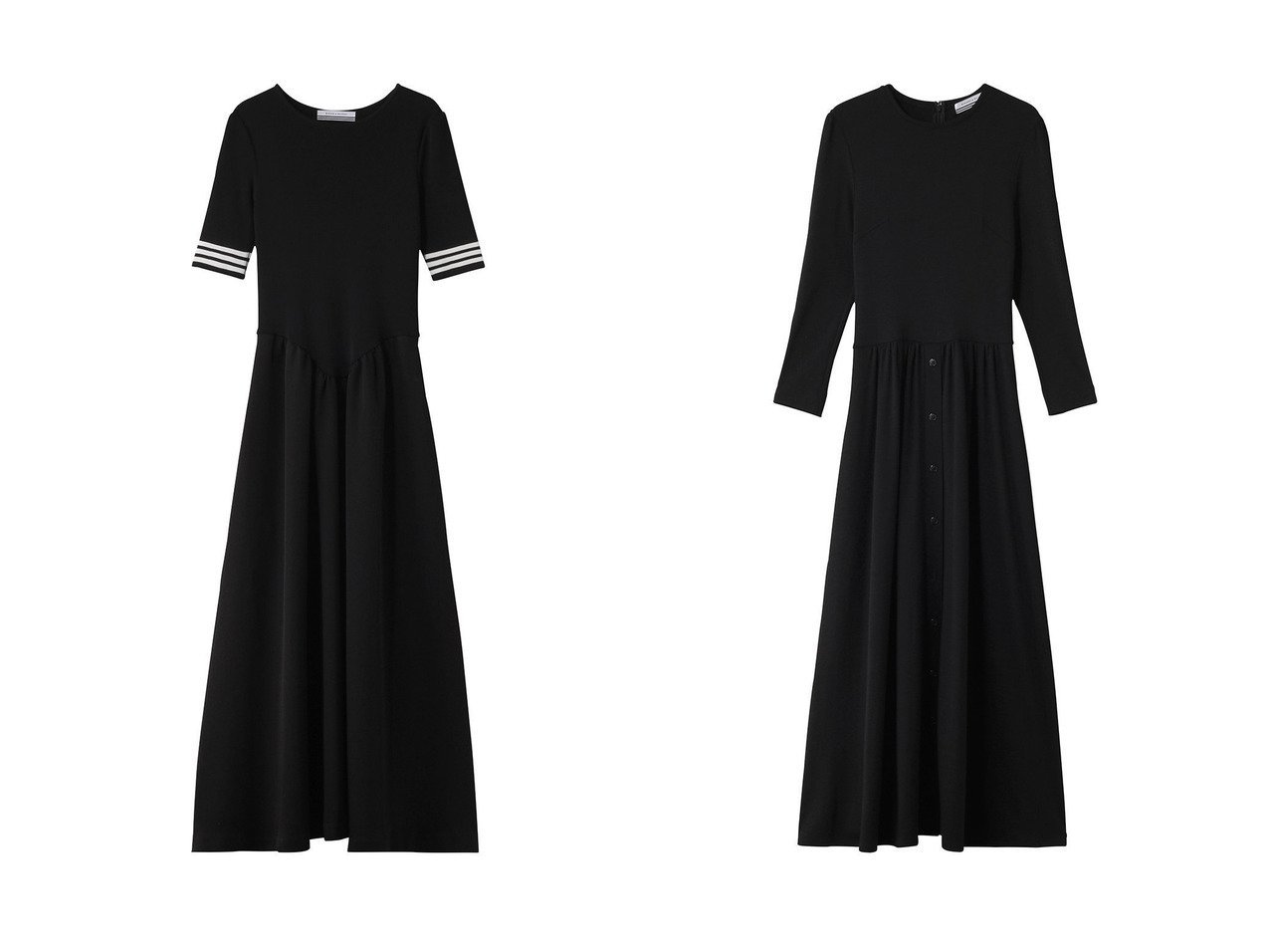 【BORDERS at BALCONY/ボーダーズ アット バルコニー】のウィークエンドマキシドレス&コンビネーションドレス おすすめ人気トレンドファッション通販アイテム インテリア・キッズ・メンズ・レディースファッション・服の通販 founy(ファニー) 　ファッション　Fashion　レディースファッション　Fashion for Women　ワンピース　Dresses　フォーマル・パーティードレス・結婚式用ドレス　Elegant & Casual Dresses　チュニック　Tunic Tops & Dresses　2025年　2025　2025-2026秋冬・A/W　Autumn/Winter 2025–26 AW25–26　なめらか　Smooth, Silky Texture　スニーカー　Sneakers, Trainers　チュニック　Tunic, Long Top　ドレス　Dress, One-Piece　フィット　Fit, Slim Fit　ボーダー　Border, Stripe　マキシ　Maxi, Full Length　ロング　Long, Long-Length　エレガント 上品　Elegant　A/W・秋冬　Autumn/Winter　ブラック系　Black　ブルー系　Blue　|ID:crp329100000221686