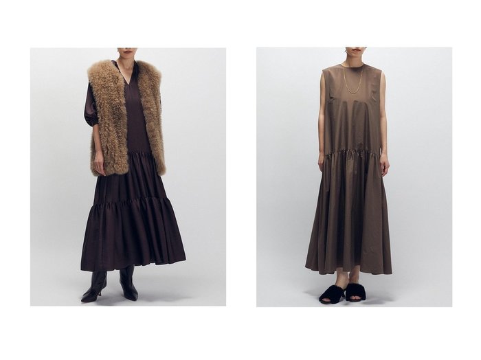 【1er Arrondissement/プルミエ アロンディスモン】のライトタイプライターワンピース&サテンティアードワンピース おすすめ人気トレンドファッション通販アイテム 人気、トレンドファッション・服の通販 founy(ファニー) ファッション Fashion レディースファッション Fashion for Women ワンピース Dresses チュニック Tunic Tops & Dresses 2025年 2025 2025-2026秋冬・A/W Autumn/Winter 2025–26 AW25–26 ギャザー Gathered, Ruffled サテン Satin, Glossy Fabric チュニック Tunic, Long Top ティアードワンピース Tiered Dress, Flared Dress ドレープ Drape, Draping Fabric フェミニン Feminine, Girly リラックス Relax, Relaxed Fit ロング Long, Long-Length エレガント 上品 Elegant 秋 Autumn A/W・秋冬 Autumn/Winter |ID:crp329100000221695