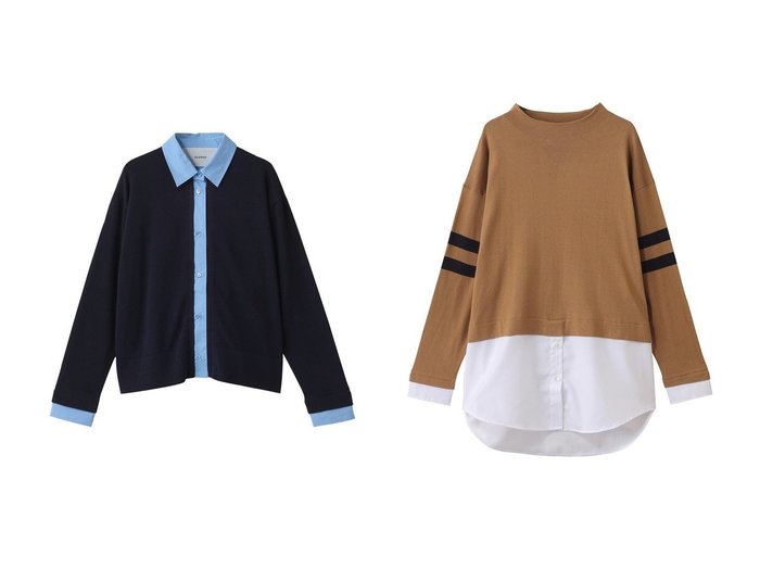 【ADAWAS/アダワス】のSEA アイランドコットン レイヤード チュニック&LAYERED-DETAIL シャツ おすすめ人気トレンドファッション通販アイテム 人気、トレンドファッション・服の通販 founy(ファニー) ファッション Fashion レディースファッション Fashion for Women トップス・カットソー Cut & Sew Tops シャツ・ブラウス・オフィスカジュアル Elegant Blouses & Button-Ups ワンピース Dresses チュニック Tunic Tops & Dresses 2025年 2025 2025-2026秋冬・A/W Autumn/Winter 2025–26 AW25–26 カフス Cuff Design コンパクト Compact, Small Size スリーブ Sleeve, Long Sleeve / Short Sleeve タイプライター Typewriter Fabric, Crisp Cotton ロング Long, Long-Length A/W・秋冬 Autumn/Winter |ID:crp329100000221698