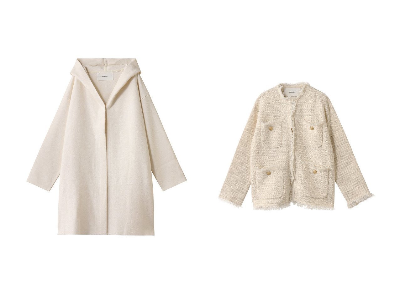 【ADAWAS/アダワス】のTWEED ニットジャケット&WOOL シルクブレンド ライトカーディガン おすすめ人気トレンドファッション通販アイテム インテリア・キッズ・メンズ・レディースファッション・服の通販 founy(ファニー) 　ファッション　Fashion　レディースファッション　Fashion for Women　トップス・カットソー　Cut & Sew Tops　ニット　Knit Tops & Sweaters　カーディガン・羽織り　Layered Style Cardigans　アウター　Coat / Outerwear Collection　レディースジャケット・軽アウター　Jackets　ブルゾンジャケット・スポーティアウター　Blouson Jackets　2025年　2025　2025-2026秋冬・A/W　Autumn/Winter 2025–26 AW25–26　エアリー　Airy Texture　カーディガン　Cardigan, Knitwear　シルク　Silk, 100% Silk　A/W・秋冬　Autumn/Winter　ブラック系　Black　|ID:crp329100000221699