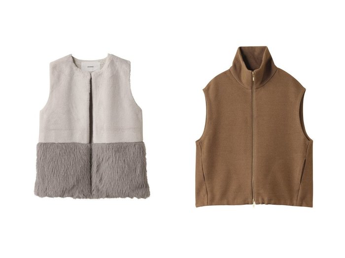 【ADAWAS/アダワス】のWOOL シルクブレンド ライトジップ ベスト&FAUX-FUR パネルベスト おすすめ人気トレンドファッション通販アイテム 人気、トレンドファッション・服の通販 founy(ファニー) ファッション Fashion レディースファッション Fashion for Women アウター Coat / Outerwear Collection レディースジャケット・軽アウター Jackets 2025年 2025 2025-2026秋冬・A/W Autumn/Winter 2025–26 AW25–26 ジャケット Jacket, Outerwear バランス Balance, Style Balance フロント Front, Front Design ベスト Vest, Waistcoat ミドル Middle Length, Mid Height モダン Modern, Contemporary A/W・秋冬 Autumn/Winter |ID:crp329100000221700