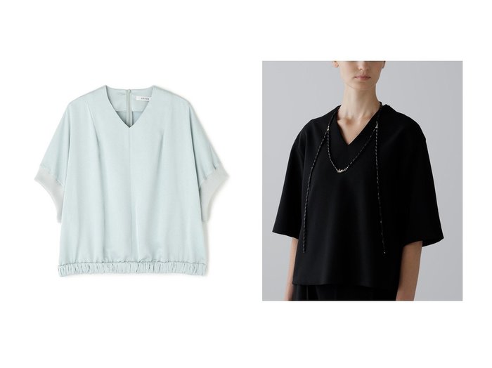 【ADORE/アドーア】のカットグラスネックレス&ダルサテンブラウス おすすめ人気トレンドファッション通販アイテム 人気、トレンドファッション・服の通販 founy(ファニー) ファッション Fashion レディースファッション Fashion for Women トップス・カットソー Cut & Sew Tops シャツ・ブラウス・オフィスカジュアル Elegant Blouses & Button-Ups ジュエリー Jewelry ネックレス Necklaces & Pendants 2025年 2025 2025-2026秋冬・A/W Autumn/Winter 2025–26 AW25–26 おすすめ Recommended / Our Picks ギャザー Gathered, Ruffled サテン Satin, Glossy Fabric ショート Short, Short Length スリーブ Sleeve, Long Sleeve / Short Sleeve セットアップ Set-Up, Coordinated Outfit ドレープ Drape, Draping Fabric エレガント 上品 Elegant A/W・秋冬 Autumn/Winter |ID:crp329100000221705