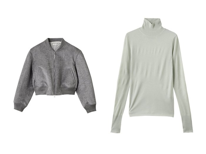 【KANAKO SAKAI/カナコ サカイ】のSHEER ニット タートルネック&VELVET ウール MA-1 おすすめ人気トレンドファッション通販アイテム インテリア・キッズ・メンズ・レディースファッション・服の通販 founy(ファニー) https://founy.com/ ファッション Fashion レディースファッション Fashion for Women アウター Coat / Outerwear Collection レディースジャケット・軽アウター Jackets ブルゾンジャケット・スポーティアウター Blouson Jackets MA-1ジャケット MA-1 Bomber Jackets / Flight Jackets トップス・カットソー Cut & Sew Tops ニット Knit Tops & Sweaters カジュアルプルオーバー・ニットトップス Pullovers & Knit Tops / Casual Pullovers タートルネック・ハイネックトップス Turtlenecks & High-Neck Tops 2025年 2025 2025-2026秋冬・A/W Autumn/Winter 2025–26 AW25–26 ショート Short, Short Length ジャケット Jacket, Outerwear トレンド Trend, Trending Now フェミニン Feminine, Girly ブルゾン Blouson, Bomber Jacket エレガント 上品 Elegant A/W・秋冬 Autumn/Winter |ID:crp329100000221717