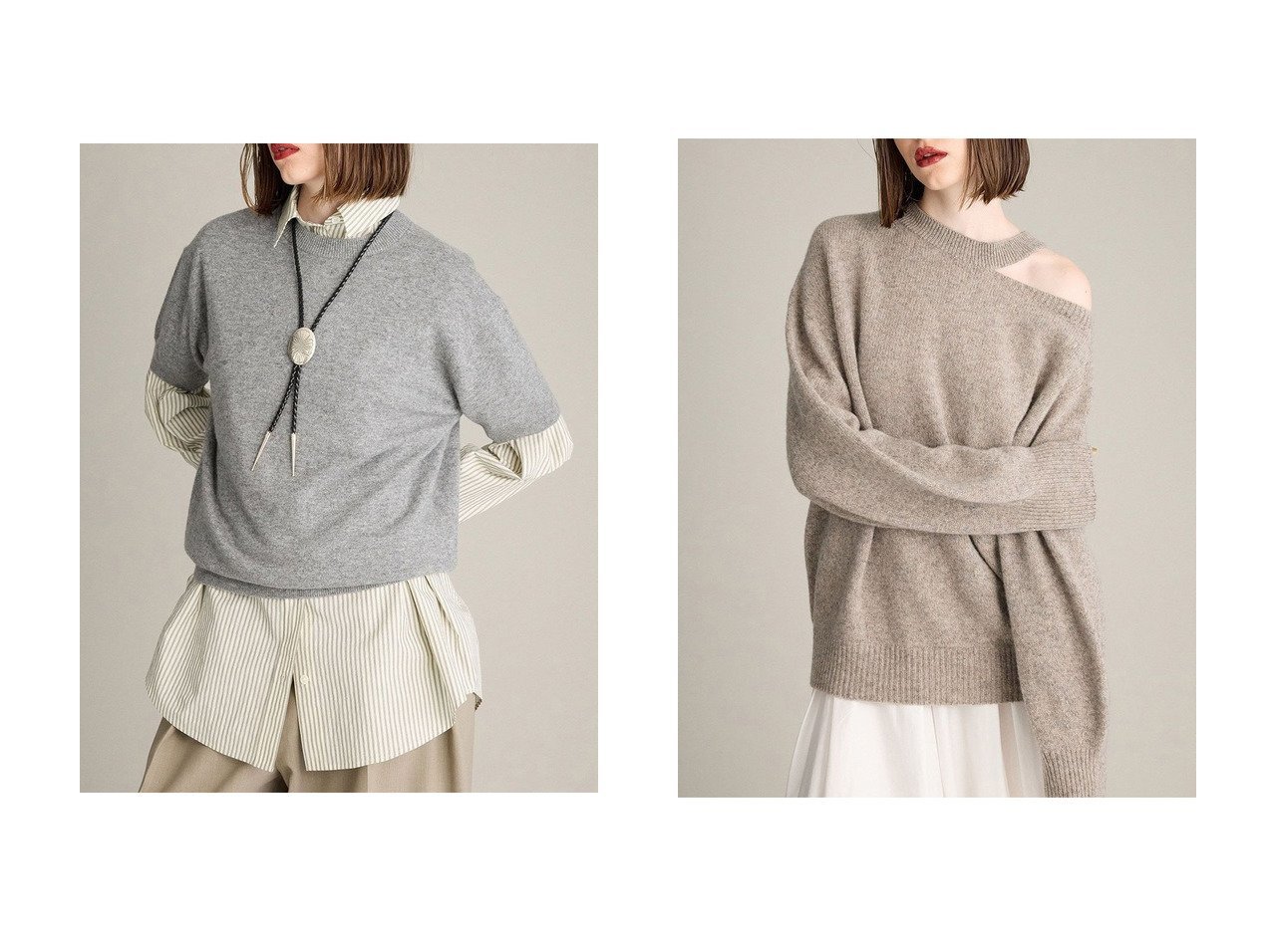 【BRILL/ブリル】のカシミヤハーフスリーブ プルオーバー&カシミミネックポイントプルオーバーニット おすすめ人気トレンドファッション通販アイテム インテリア・キッズ・メンズ・レディースファッション・服の通販 founy(ファニー) 　ファッション　Fashion　レディースファッション　Fashion for Women　トップス・カットソー　Cut & Sew Tops　ニット　Knit Tops & Sweaters　カジュアルプルオーバー・ニットトップス　Pullovers & Knit Tops / Casual Pullovers　2025年　2025　2025-2026秋冬・A/W　Autumn/Winter 2025–26 AW25–26　イタリア　Italy　シンプル　Simple, Minimal　スリーブ　Sleeve, Long Sleeve / Short Sleeve　ハーフ　Half, Half-Length　秋　Autumn　A/W・秋冬　Autumn/Winter　グレー系　Gray　オレンジ系　Orange　ブラック系　Black　|ID:crp329100000221728