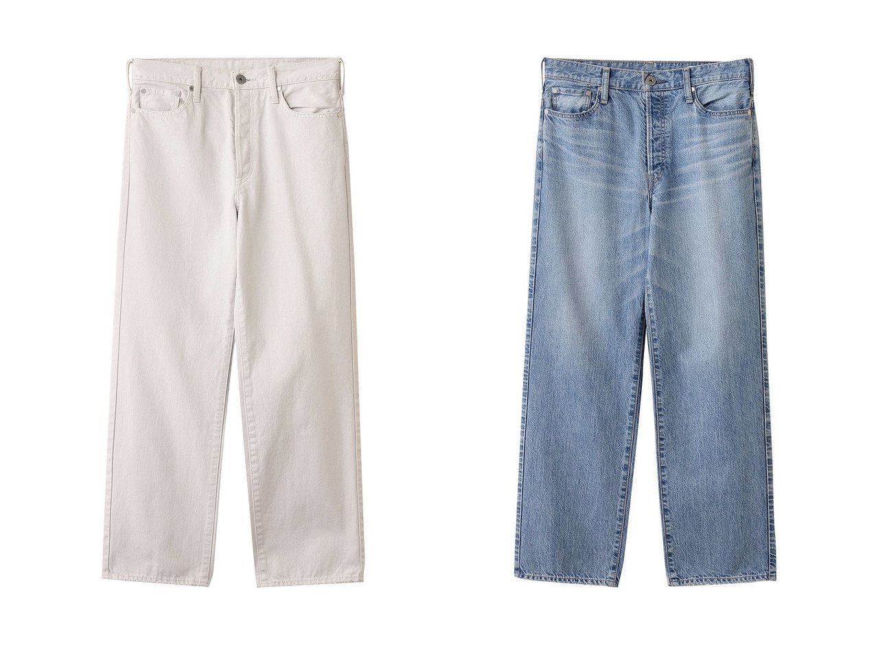 【upper hights/アッパー ハイツ】の【amalie & cecilie upper hights】THE CECILIE デニムパンツ&【amalie & cecilie upper hights】THE CECILIE デニムパンツ おすすめ人気トレンドファッション通販アイテム インテリア・キッズ・メンズ・レディースファッション・服の通販 founy(ファニー) 　ファッション　Fashion　レディースファッション　Fashion for Women　パンツ　Pants & Trousers　デニムパンツ・ジーンズ・美脚デニム　Denim Jeans & Pants　ストレート　Straight, Straight Cut　デニム　Denim, Jeans Material　バランス　Balance, Style Balance　ループ　Loop, Loop Knit　ワイド　Wide, Wide Fit　ヴィンテージ　Vintage Style　ダメージ　Distressed, Destroyed　エレガント 上品　Elegant　定番　Standard, Basic Item　|ID:crp329100000221737