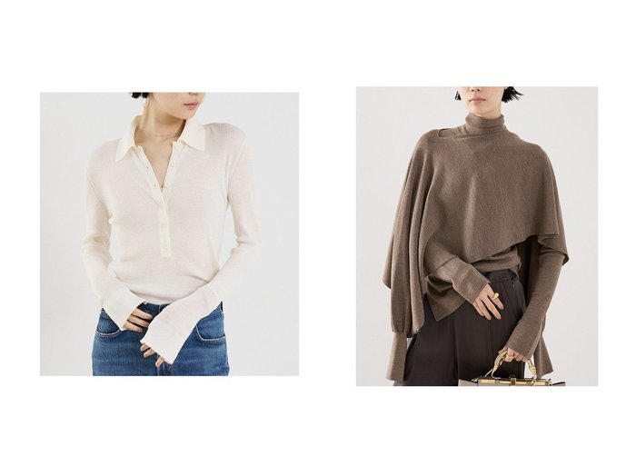【THE STORE by C/ザ ストア バイ シー】の【COCUCA】シアーリブニット&【COCUCA】ストールニット おすすめ人気トレンドファッション通販アイテム 人気、トレンドファッション・服の通販 founy(ファニー) ファッション Fashion レディースファッション Fashion for Women トップス・カットソー Cut & Sew Tops ニット Knit Tops & Sweaters カジュアルプルオーバー・ニットトップス Pullovers & Knit Tops / Casual Pullovers 2025年 2025 2025-2026秋冬・A/W Autumn/Winter 2025–26 AW25–26 シアー Sheer, See-Through フィット Fit, Slim Fit リブニット Rib Knit, Ribbed Knit ロング Long, Long-Length 夏 Summer 春 Spring A/W・秋冬 Autumn/Winter |ID:crp329100000221752
