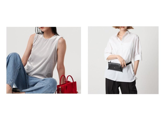 【UNITED ARROWS/ユナイテッドアローズ】のconte レギュラーカラー ショートスリーブシャツ&ベロア ノースリーブ Tシャツ ウォッシャブル おすすめ人気トレンドファッション通販アイテム 人気、トレンドファッション・服の通販 founy(ファニー) ファッション Fashion レディースファッション Fashion for Women トップス・カットソー Cut & Sew Tops キャミソール&ノースリーブ Camisoles & Sleeveless Tops シャツ・ブラウス・オフィスカジュアル Elegant Blouses & Button-Ups ロングTシャツ・Tシャツ Longline T-Shirts & Tees ベロアトップス Velour Tops / Velvet-Look Items なめらか Smooth, Silky Texture ウォッシャブル Machine Washable シンプル Simple, Minimal タンク Tank Top, Sleeveless Top ノースリーブ Sleeveless, No-Sleeve ベロア Velour, Soft Velvet ボトム Bottoms, Lower Wear エレガント 上品 Elegant カフス Cuff Design スリット Slit, Slit Detail デニム Denim, Jeans Material ベーシック Basic, Essential レギュラー Regular, Standard Fit 夏 Summer |ID:crp329100000221786