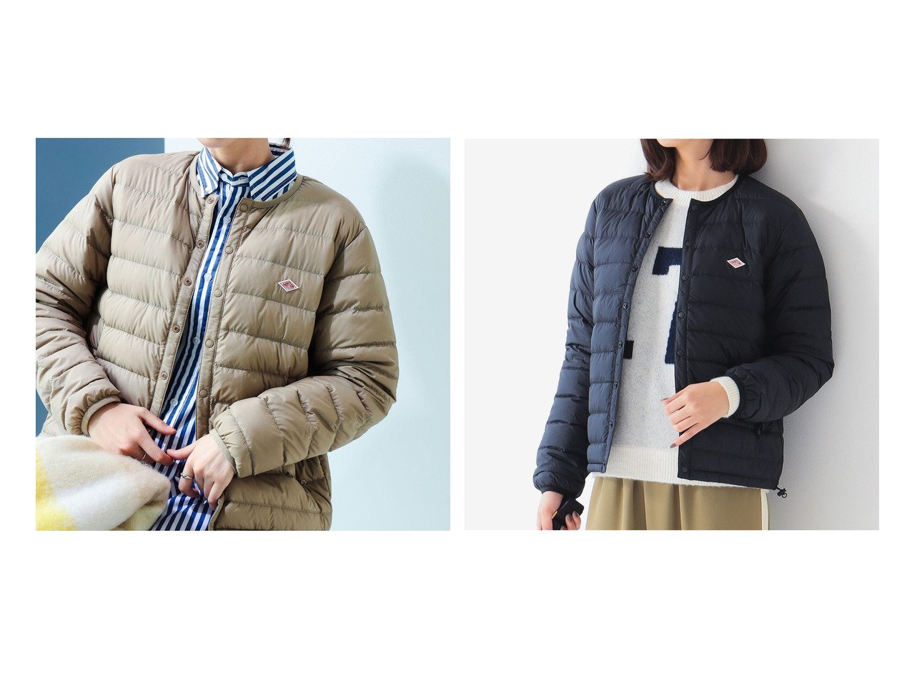 【B:MING LIFE STORE by BEAMS/ビーミングライフストアバイビームス】のインナー ダウン ジャケット 25AW (XS~M) ダントン 定番 軽い 暖かい レディース おすすめ人気トレンドファッション通販アイテム インテリア・キッズ・メンズ・レディースファッション・服の通販 founy(ファニー) 　ファッション　Fashion　レディースファッション　Fashion for Women　アウター　Coat / Outerwear Collection　レディースジャケット・軽アウター　Jackets　アウトドア　Outdoor Clothing　インナー　Innerwear　シャツワンピ　Shirt Dress, Shirt One-Piece　シンプル　Simple, Minimal　ジャケット　Jacket, Outerwear　スウェット / スエット　Sweatshirt, Sweatwear　タフタ　Taffeta, Structured Fabric　ダウン　Down, Puffer　定番　Standard, Basic Item　おすすめ　Recommended / Our Picks　エレガント 上品　Elegant　2025年　2025　2025-2026秋冬・A/W　Autumn/Winter 2025–26 AW25–26　ベージュ系　Beige　ホワイト系　White　ブラック系　Black　ブラウン系　Brown　|ID:crp329100000221796