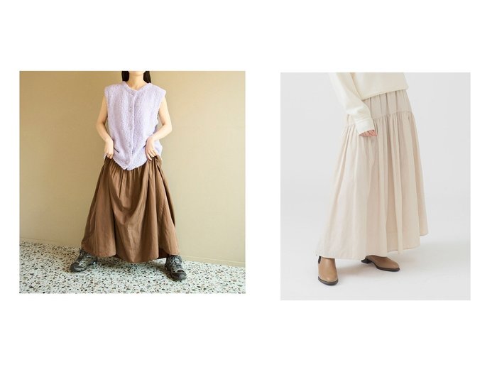 【B:MING LIFE STORE by BEAMS/ビーミングライフストアバイビームス】の【百田夏菜子さん着用】【洗える】ツイル ギャザー スカート(S~M) 25AW 秋まで使える 初秋 晩夏 お出かけ おすすめ人気トレンドファッション通販アイテム 人気、トレンドファッション・服の通販 founy(ファニー) ファッション Fashion レディースファッション Fashion for Women スカート Skirts 洗える Machine Washable 秋 Autumn ギャザー Gathered, Ruffled シンプル Simple, Minimal スウェット / スエット Sweatshirt, Sweatwear ツイル Twist, Twisted Detail A/W・秋冬 Autumn/Winter おすすめ Recommended / Our Picks 夏 Summer 2025年 2025 2025-2026秋冬・A/W Autumn/Winter 2025–26 AW25–26 |ID:crp329100000221799