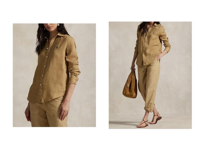 【RALPH LAUREN/ラルフローレン】の【POLO RALPH LAUREN】クラシック フィット リネン シャツ おすすめ人気トレンドファッション通販アイテム インテリア・キッズ・メンズ・レディースファッション・服の通販 founy(ファニー) https://founy.com/ ファッション Fashion レディースファッション Fashion for Women トップス・カットソー Cut & Sew Tops シャツ・ブラウス・オフィスカジュアル Elegant Blouses & Button-Ups 2025年 2025 2025-2026秋冬・A/W Autumn/Winter 2025–26 AW25–26 クラシック Classic, Timeless Style スリーブ Sleeve, Long Sleeve / Short Sleeve フィット Fit, Slim Fit リネン Linen, Linen Fabric リラックス Relax, Relaxed Fit ロング Long, Long-Length エレガント 上品 Elegant A/W・秋冬 Autumn/Winter |ID:crp329100000221801