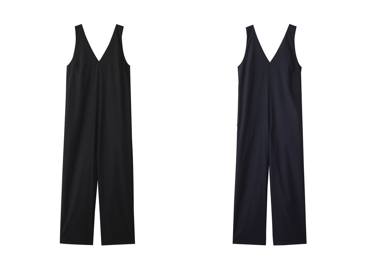 【heliopole/エリオポール】のジャンプスーツ(V NECK) おすすめ人気トレンドファッション通販アイテム インテリア・キッズ・メンズ・レディースファッション・服の通販 founy(ファニー) 　ファッション　Fashion　レディースファッション　Fashion for Women　パンツ　Pants & Trousers　2025年　2025　2025-2026秋冬・A/W　Autumn/Winter 2025–26 AW25–26　インナー　Innerwear　スーツ　Suit, Formalwear　ロング　Long, Long-Length　A/W・秋冬　Autumn/Winter　ブラック系　Black　ブルー系　Blue　|ID:crp329100000221820
