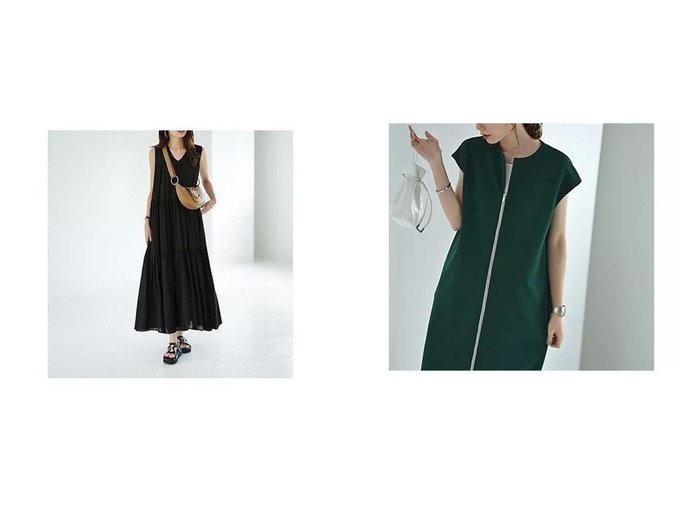 【STYLE DELI/スタイルデリ】の【Kana Oyama BLK001】ジップジレワンピース/DELI size&【LUXE】楊柳ティアードサマードレスB おすすめ人気トレンドファッション通販アイテム 人気、トレンドファッション・服の通販 founy(ファニー) ファッション Fashion レディースファッション Fashion for Women ワンピース Dresses フォーマル・パーティードレス・結婚式用ドレス Elegant & Casual Dresses アウター Coat / Outerwear Collection インナー Innerwear エアリー Airy Texture カーディガン Cardigan, Knitwear ギャザー Gathered, Ruffled ジャケット Jacket, Outerwear スニーカー Sneakers, Trainers ドレープ Drape, Draping Fabric ノースリーブ Sleeveless, No-Sleeve 人気 Popular, Best Seller ペチコート Petticoat, Underskirt 夏 Summer 旅行 Travel エレガント 上品 Elegant カットソー Cut and Sewn Top コラボ Collaboration, Collab ジョーゼット Georgette, Semi-Sheer Fabric スタイリッシュ Stylish, Fashionable ストレッチ Stretch, Stretchy Fabric スリット Slit, Slit Detail スリーブ Sleeve, Long Sleeve / Short Sleeve タートル Turtleneck, Turtle Collar ダブル Double, Double-Breasted 定番 Standard, Basic Item バルーン Balloon, Balloon Silhouette フロント Front, Front Design |ID:crp329100000221831