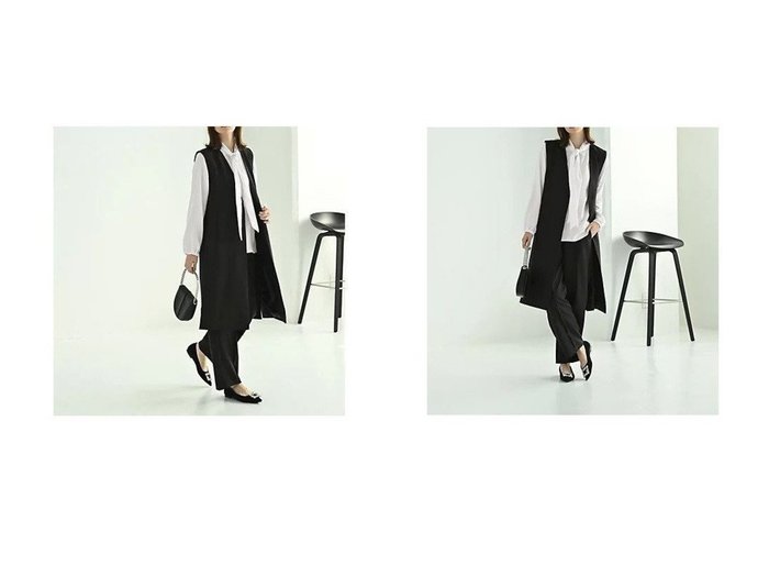 【STYLE DELI/スタイルデリ】の【Kana Oyama BLK001】ロングジレ/DELI size おすすめ人気トレンドファッション通販アイテム 人気、トレンドファッション・服の通販 founy(ファニー) ファッション Fashion レディースファッション Fashion for Women アウター Coat / Outerwear Collection トップス・カットソー Cut & Sew Tops ベスト&ジレ / 重ね着スタイル Vests & Gilets コラボ Collaboration, Collab シンプル Simple, Minimal ジョーゼット Georgette, Semi-Sheer Fabric スリット Slit, Slit Detail セットアップ Set-Up, Coordinated Outfit デニム Denim, Jeans Material 定番 Standard, Basic Item バランス Balance, Style Balance フォーマル Formal, Dressy ベーシック Basic, Essential おすすめ Recommended / Our Picks 旅行 Travel セレモニー Ceremony |ID:crp329100000221833