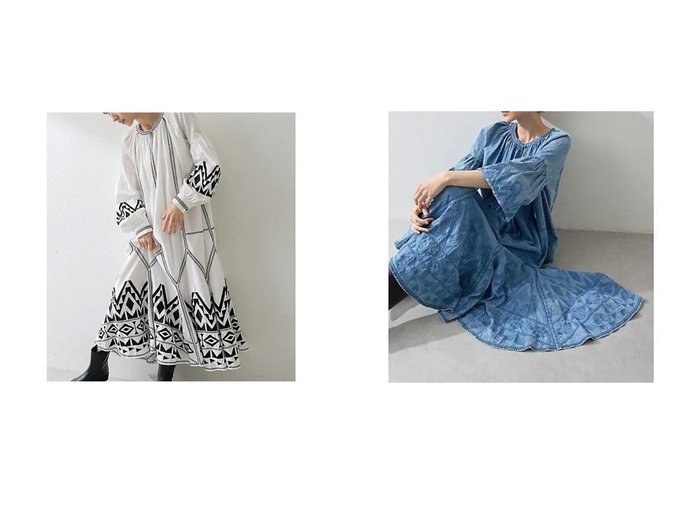 【Whim Gazette/ウィムガゼット】のエンブロイダリーワンピース おすすめ人気トレンドファッション通販アイテム 人気、トレンドファッション・服の通販 founy(ファニー) ファッション Fashion レディースファッション Fashion for Women ワンピース Dresses 2025年 2025 2025-2026秋冬・A/W Autumn/Winter 2025–26 AW25–26 アクセサリー Fashion Accessories インド Indian Textile エスニック Ethnic Style シューズ Shoes, Footwear デニム Denim, Jeans Material モチーフ Motif, Design Theme モノトーン Monotone, Black and White ロング Long, Long-Length |ID:crp329100000221835