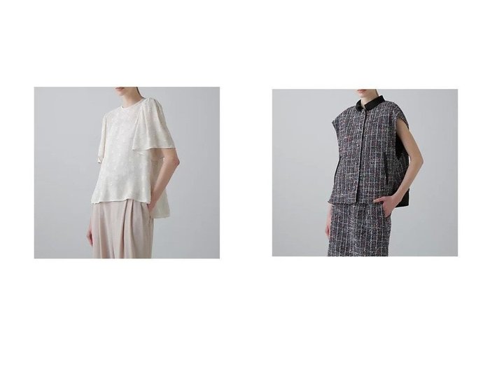 【ADORE/アドーア】のトリコロールツィードジャケット&フィネストラジャガードブラウス おすすめ人気トレンドファッション通販アイテム インテリア・キッズ・メンズ・レディースファッション・服の通販 founy(ファニー) https://founy.com/ ファッション Fashion レディースファッション Fashion for Women トップス・カットソー Cut & Sew Tops シャツ・ブラウス・オフィスカジュアル Elegant Blouses & Button-Ups アウター Coat / Outerwear Collection レディースジャケット・軽アウター Jackets おすすめ Recommended / Our Picks カットジャガード Cut Jacquard ジャカード／ジャガード Jacquard, Woven Pattern スクエア Square, Square Shape スタンダード Standard, Basic セットアップ Set-Up, Coordinated Outfit フィット Fit, Slim Fit モチーフ Motif, Design Theme エレガント 上品 Elegant 夏 Summer 春 Spring S/S・春夏 SS, Spring/Summer, Warm Season 無地 Plain, Solid Color サテン Satin, Glossy Fabric ツイード Twill, Twill Weave |ID:crp329100000221837