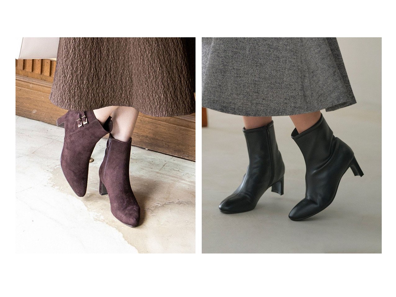 【any SiS/エニィ スィス】の【23.0~24.0cm】スクエアトゥセットバッグ ブーツ&【23.0～24.0cm】ベルト付き ブーツ おすすめ人気トレンドファッション通販アイテム インテリア・キッズ・メンズ・レディースファッション・服の通販 founy(ファニー) 　ファッション　Fashion　レディースファッション　Fashion for Women　ベルト&ウエストマーク　Belts & Waist Accessories　クッション　Cushion, Throw Pillow　ショート　Short, Short Length　ポインテッド　Pointed Toe, Sharp Toe　ワンポイント　One Point, Statement Accent　新作・新入荷　New Arrivals / New In　A/W・秋冬　Autumn/Winter　ブラウン系　Brown　ブラック系　Black　|ID:crp329100000221843