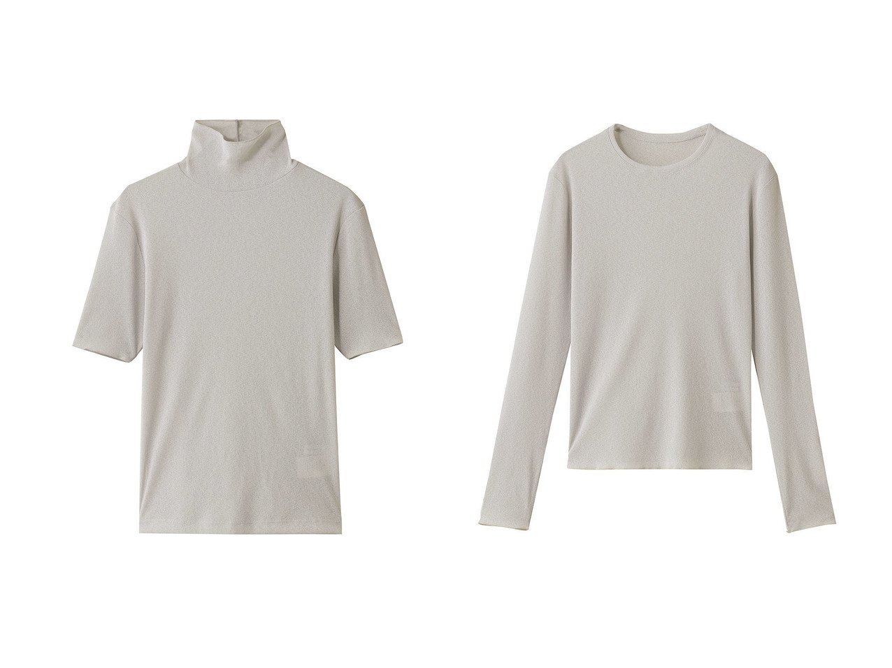 【STUNNING LURE/スタニングルアー】のヌーディドライハーフタートル&ヌーディドライロングTシャツ おすすめ人気トレンドファッション通販アイテム インテリア・キッズ・メンズ・レディースファッション・服の通販 founy(ファニー) 　ファッション　Fashion　レディースファッション　Fashion for Women　トップス・カットソー　Cut & Sew Tops　シャツ・ブラウス・オフィスカジュアル　Elegant Blouses & Button-Ups　ロングTシャツ・Tシャツ　Longline T-Shirts & Tees　カットソー・ベーシックTシャツ　Cut-and-Sewn Tops / Stretch Tees & Basics　2025年　2025　2025-2026秋冬・A/W　Autumn/Winter 2025–26 AW25–26　ショート　Short, Short Length　スリーブ　Sleeve, Long Sleeve / Short Sleeve　タートルネック　Turtleneck, High Neck　A/W・秋冬　Autumn/Winter　ホワイト系　White　グレー系　Gray　ブラウン系　Brown　ブラック系　Black　|ID:crp329100000221880