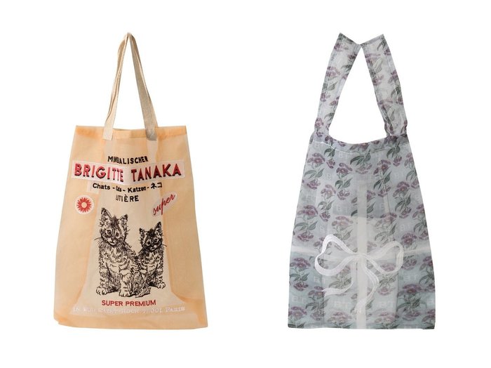 【martinique/マルティニーク】の【brigitte tanaka】バッグ&【brigitte tanaka】バッグ おすすめ人気トレンドファッション通販アイテム 人気、トレンドファッション・服の通販 founy(ファニー) ファッション Fashion レディースファッション Fashion for Women バッグ Bags 2025年 2025 2025-2026秋冬・A/W Autumn/Winter 2025–26 AW25–26 オーガンジー Organza Fabric シアー Sheer, See-Through ネコ Cat, Feline Motif モチーフ Motif, Design Theme 旅行 Travel A/W・秋冬 Autumn/Winter |ID:crp329100000221895