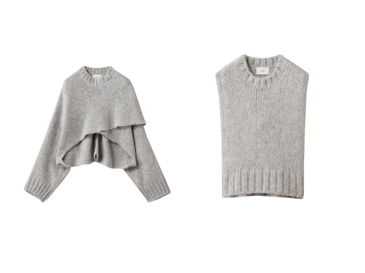 【SCEARN/セアン】のHAIRY BABY ALPACA ニット&HAIRY BABY ALPACA ニット おすすめ人気トレンドファッション通販アイテム インテリア・キッズ・メンズ・レディースファッション・服の通販 founy(ファニー) 　ファッション　Fashion　レディースファッション　Fashion for Women　トップス・カットソー　Cut & Sew Tops　ニット　Knit Tops & Sweaters　カジュアルプルオーバー・ニットトップス　Pullovers & Knit Tops / Casual Pullovers　2025年　2025　2025-2026秋冬・A/W　Autumn/Winter 2025–26 AW25–26　ショート　Short, Short Length　シンプル　Simple, Minimal　ベビー　Baby, Babywear　リュクス　Luxury, Elegant, High-End, Chic　再入荷　Restock / Back in Stock　A/W・秋冬　Autumn/Winter　グレー系　Gray　ブラウン系　Brown　|ID:crp329100000221902