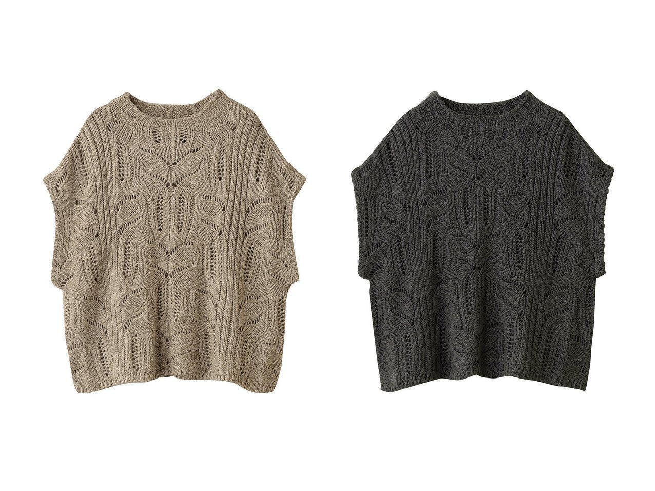 【mizuiro ind/ミズイロ インド】のsheer cable pattern vest ベスト おすすめ人気トレンドファッション通販アイテム インテリア・キッズ・メンズ・レディースファッション・服の通販 founy(ファニー) 　ファッション　Fashion　レディースファッション　Fashion for Women　トップス・カットソー　Cut & Sew Tops　ニット　Knit Tops & Sweaters　ベスト&ジレ / 重ね着スタイル　Vests & Gilets　カジュアルプルオーバー・ニットトップス　Pullovers & Knit Tops / Casual Pullovers　2025年　2025　2025-2026秋冬・A/W　Autumn/Winter 2025–26 AW25–26　ベスト　Vest, Waistcoat　ロング　Long, Long-Length　エレガント 上品　Elegant　A/W・秋冬　Autumn/Winter　ブルー系　Blue　グレー系　Gray　|ID:crp329100000221907