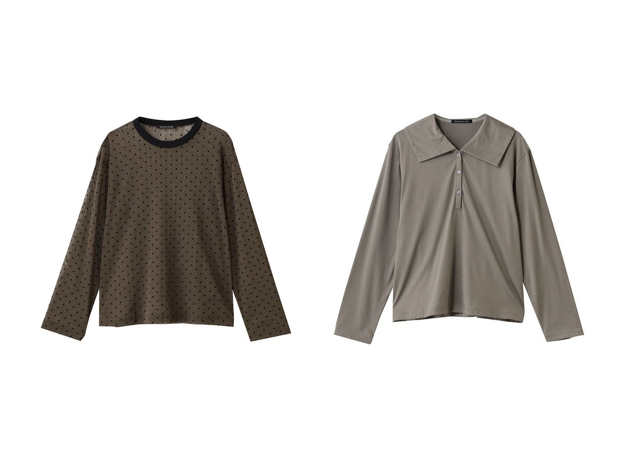 【mizuiro ind/ミズイロ インド】のO プルオーバー&wide collar polo shirt シャツ おすすめ人気トレンドファッション通販アイテム インテリア・キッズ・メンズ・レディースファッション・服の通販 founy(ファニー) 　ファッション　Fashion　レディースファッション　Fashion for Women　トップス・カットソー　Cut & Sew Tops　シャツ・ブラウス・オフィスカジュアル　Elegant Blouses & Button-Ups　カジュアルプルオーバー・ニットトップス　Pullovers & Knit Tops / Casual Pullovers　ポロシャツ・きれいめカジュアル　Smart-Casual Polo Tops　2025年　2025　2025-2026秋冬・A/W　Autumn/Winter 2025–26 AW25–26　おすすめ　Recommended / Our Picks　インナー　Innerwear　シンプル　Simple, Minimal　スラックス　Slacks, Dress Pants　スリーブ　Sleeve, Long Sleeve / Short Sleeve　デニム　Denim, Jeans Material　トレンド　Trend, Trending Now　ドット　Polka Dot, Dot Pattern　フェミニン　Feminine, Girly　メッシュ　Mesh, Net Fabric　ロング　Long, Long-Length　A/W・秋冬　Autumn/Winter　ブラウン系　Brown　ブルー系　Blue　ブラック系　Black　|ID:crp329100000221908