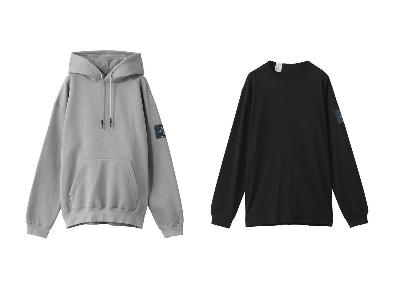 【N.HOOLYWOOD / MEN/エヌ.ハリウッド】の【MEN】【EXCHANGE SERVICE】ロングスリーブ スウェットシャツ&【MEN】【EXCHANGE SERVICE】フード スウェットシャツ おすすめ人気トレンドファッション通販アイテム インテリア・キッズ・メンズ・レディースファッション・服の通販 founy(ファニー) 　ファッション　Fashion　メンズファッション　Fashion for Men　トップス・カットソー　Cut & Sew Tops　パーカー・フーディー / カジュアルコーデ　Hoodies & Parkas　メンズシャツ　Shirts　2025年　2025　2025-2026秋冬・A/W　Autumn/Winter 2025–26 AW25–26　スリーブ　Sleeve, Long Sleeve / Short Sleeve　ベーシック　Basic, Essential　ボトム　Bottoms, Lower Wear　A/W・秋冬　Autumn/Winter　ブラック系　Black　グレー系　Gray　ベージュ系　Beige　グリーン系　Green　|ID:crp329100000221917