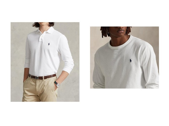 【RALPH LAUREN / MEN/ラルフローレン】の【MEN】【POLO RALPH LAUREN】クラシック フィット ジャージー ロングスリーブ Tシャツ&【MEN】【POLO RALPH LAUREN】カスタム スリム フィット メッシュ ポロシャツ おすすめ人気トレンドファッション通販アイテム 人気、トレンドファッション・服の通販 founy(ファニー) ファッション Fashion メンズファッション Fashion for Men トップス・カットソー Cut & Sew Tops メンズシャツ Shirts 2025年 2025 2025-2026秋冬・A/W Autumn/Winter 2025–26 AW25–26 アメリカン American Style ウォッシュ Washed Finish スリム Slim, Slim Fit フィット Fit, Slim Fit ポロシャツ Polo Shirt, Collared Tee メッシュ Mesh, Net Fabric 定番 Standard, Basic Item A/W・秋冬 Autumn/Winter 長袖 Long Sleeve, Full Sleeve インナー Innerwear クラシック Classic, Timeless Style シンプル Simple, Minimal ジャケット Jacket, Outerwear スリーブ Sleeve, Long Sleeve / Short Sleeve ベーシック Basic, Essential ロング Long, Long-Length |ID:crp329100000221919