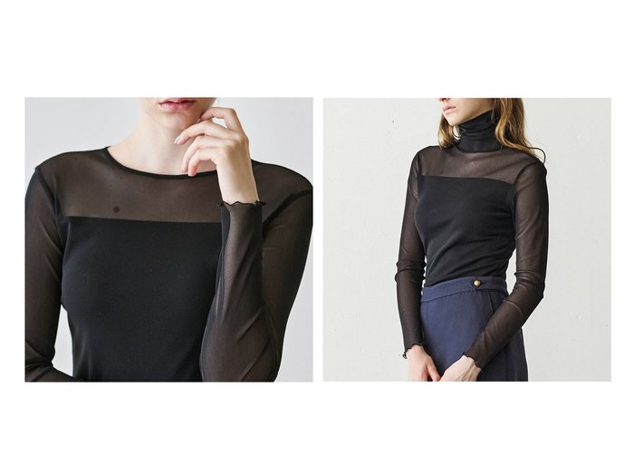 【DoCLASSE/ドゥクラッセ】のストレッチオーガンジー・ハイネックトップス&ストレッチオーガンジー・クルーネックトップス おすすめ人気トレンドファッション通販アイテム 人気、トレンドファッション・服の通販 founy(ファニー) ファッション Fashion レディースファッション Fashion for Women トップス・カットソー Cut & Sew Tops カットソー・ベーシックTシャツ Cut-and-Sewn Tops / Stretch Tees & Basics 新作・新入荷 New Arrivals / New In オーガンジー Organza Fabric カットソー Cut and Sewn Top シアー Sheer, See-Through ジャケット Jacket, Outerwear ストレッチ Stretch, Stretchy Fabric デコルテ Décolleté, Neckline エレガント 上品 Elegant |ID:crp329100000221924