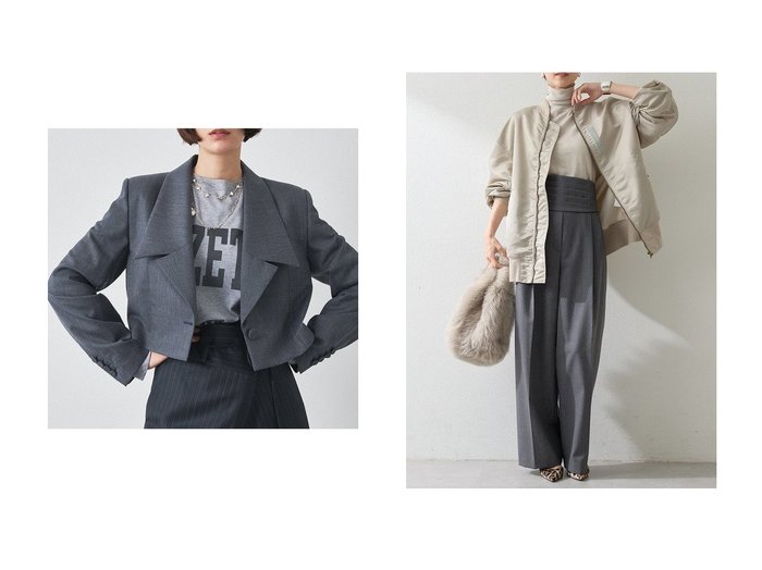 【Whim Gazette/ウィムガゼット】のウールギャバテーラージャケット&カマーベルトタックパンツ おすすめ人気トレンドファッション通販アイテム 人気、トレンドファッション・服の通販 founy(ファニー) ファッション Fashion レディースファッション Fashion for Women アウター Coat / Outerwear Collection レディースジャケット・軽アウター Jackets パンツ Pants & Trousers ベルト&ウエストマーク Belts & Waist Accessories 2025年 2025 2025-2026秋冬・A/W Autumn/Winter 2025–26 AW25–26 おすすめ Recommended / Our Picks クラシック Classic, Timeless Style クール Cool, Chic コンパクト Compact, Small Size ショート Short, Short Length ジャケット Jacket, Outerwear セットアップ Set-Up, Coordinated Outfit テーラード Tailored, Tailored Fit ドレープ Drape, Draping Fabric マニッシュ Mannish, Boyish A/W・秋冬 Autumn/Winter |ID:crp329100000221940