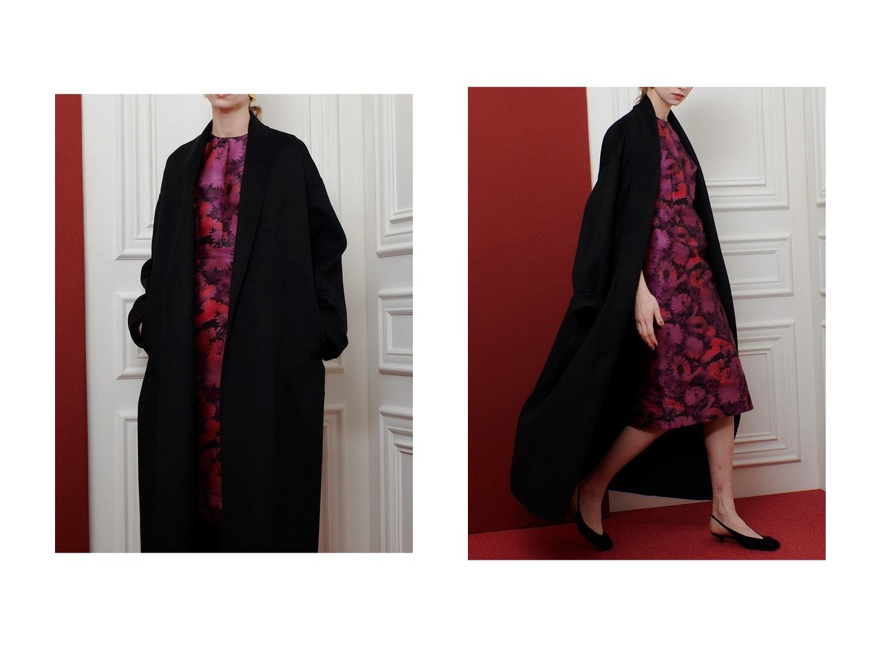 【allureville/アルアバイル】の【LOULOU WILLOUGHBY】MTRカシミヤロングコート おすすめ人気トレンドファッション通販アイテム インテリア・キッズ・メンズ・レディースファッション・服の通販 founy(ファニー) 　ファッション　Fashion　レディースファッション　Fashion for Women　アウター　Coat / Outerwear Collection　コート・ロングコート・ピーコート　Long Coats, Peacoats & More　2025年　2025　2025-2026秋冬・A/W　Autumn/Winter 2025–26 AW25–26　なめらか　Smooth, Silky Texture　イタリア　Italy　インナー　Innerwear　シルク　Silk, 100% Silk　ドレス　Dress, One-Piece　ポケット　Pocket, Pocket Detail　ラグジュアリー　Luxury, Elegant　ロング　Long, Long-Length　エレガント 上品　Elegant　A/W・秋冬　Autumn/Winter　ブラック系　Black　|ID:crp329100000221948