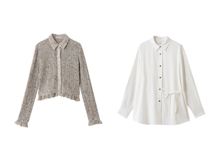 【MANOF/マノフ】のSTRING BACK LAYERED SHIRTS シャツ・ブラウス&【CLANE/クラネ】のシャツ/ブラウス おすすめ人気トレンドファッション通販アイテム 人気、トレンドファッション・服の通販 founy(ファニー) ファッション Fashion レディースファッション Fashion for Women トップス・カットソー Cut & Sew Tops シャツ・ブラウス・オフィスカジュアル Elegant Blouses & Button-Ups 2025年 2025 2025-2026秋冬・A/W Autumn/Winter 2025–26 AW25–26 ギャザー Gathered, Ruffled スリーブ Sleeve, Long Sleeve / Short Sleeve ネップ Nepp, Slub Yarn ミックス Mix, Mixed Style メッシュ Mesh, Net Fabric ロング Long, Long-Length A/W・秋冬 Autumn/Winter |ID:crp329100000221966