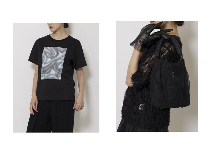 【mila schon by chika kisada/ミラ ショーン バイ チカ キサダ】のチュールレイヤード ロゴバック&MBYCグラフィック Tシャツ おすすめ人気トレンドファッション通販アイテム 人気、トレンドファッション・服の通販 founy(ファニー) ファッション Fashion レディースファッション Fashion for Women トップス・カットソー Cut & Sew Tops シャツ・ブラウス・オフィスカジュアル Elegant Blouses & Button-Ups ロングTシャツ・Tシャツ Longline T-Shirts & Tees カットソー・ベーシックTシャツ Cut-and-Sewn Tops / Stretch Tees & Basics バッグ Bags 2025年 2025 2025-2026秋冬・A/W Autumn/Winter 2025–26 AW25–26 なめらか Smooth, Silky Texture インナー Innerwear グラフィック Graphic, Graphic Design ショート Short, Short Length スリーブ Sleeve, Long Sleeve / Short Sleeve A/W・秋冬 Autumn/Winter |ID:crp329100000222022