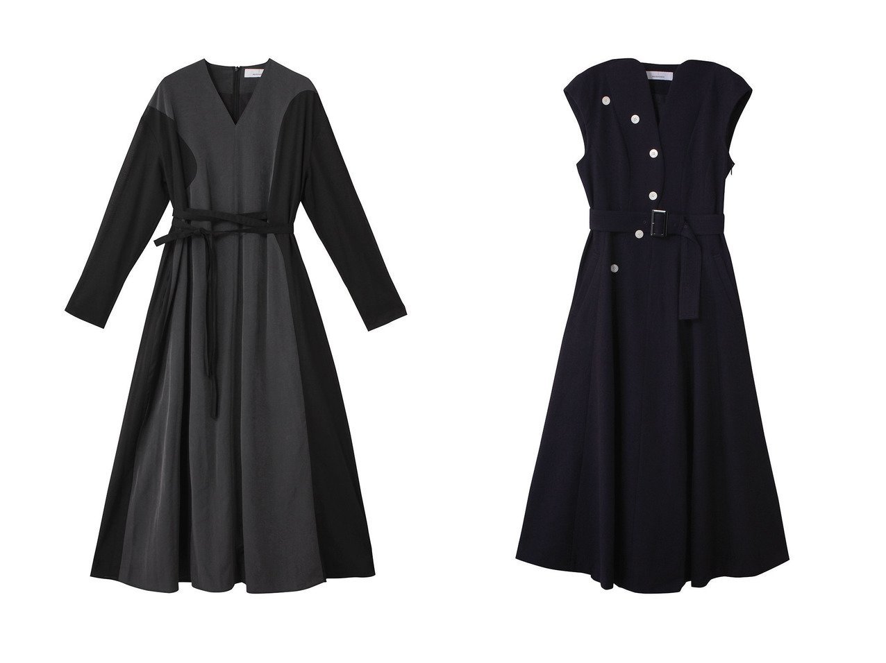【AKIRANAKA/アキラナカ】のSesilia ドレス&Hedda ドレス おすすめ人気トレンドファッション通販アイテム インテリア・キッズ・メンズ・レディースファッション・服の通販 founy(ファニー) 　ファッション　Fashion　レディースファッション　Fashion for Women　ワンピース　Dresses　フォーマル・パーティードレス・結婚式用ドレス　Elegant & Casual Dresses　チュニック　Tunic Tops & Dresses　2025年　2025　2025-2026秋冬・A/W　Autumn/Winter 2025–26 AW25–26　カッティング　Cutting Detail　シンプル　Simple, Minimal　チュニック　Tunic, Long Top　ドレス　Dress, One-Piece　ロング　Long, Long-Length　A/W・秋冬　Autumn/Winter　ブラック系　Black　グレー系　Gray　ブルー系　Blue　|ID:crp329100000222024