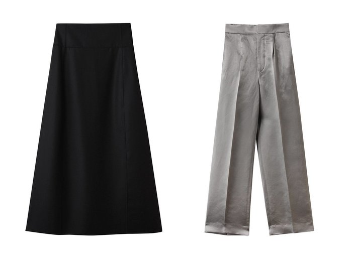 【BLAMINK/ブラミンク】のバックギャザーストレートパンツ&ダブルフェイストラペーズスカート おすすめ人気トレンドファッション通販アイテム 人気、トレンドファッション・服の通販 founy(ファニー) ファッション Fashion レディースファッション Fashion for Women スカート Skirts パンツ Pants & Trousers バッグ Bags 2025年 2025 2025-2026秋冬・A/W Autumn/Winter 2025–26 AW25–26 シューズ Shoes, Footwear フォルム Silhouette, Form フォーマル Formal, Dressy A/W・秋冬 Autumn/Winter |ID:crp329100000222031