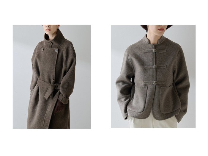 【Whim Gazette/ウィムガゼット】の【Christian AKS】Wool Double Coat&【Christian AKS】Wool China Jacket おすすめ人気トレンドファッション通販アイテム 人気、トレンドファッション・服の通販 founy(ファニー) ファッション Fashion レディースファッション Fashion for Women アウター Coat / Outerwear Collection コート・ロングコート・ピーコート Long Coats, Peacoats & More レディースジャケット・軽アウター Jackets シンプル Simple, Minimal バランス Balance, Style Balance ミックス Mix, Mixed Style ロング Long, Long-Length A/W・秋冬 Autumn/Winter エレガント 上品 Elegant 2025年 2025 2025-2026秋冬・A/W Autumn/Winter 2025–26 AW25–26 |ID:crp329100000222045