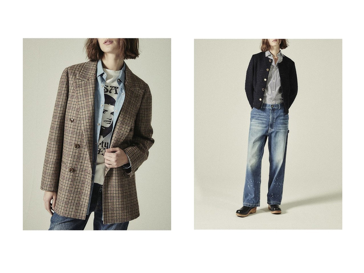【COUTURE D'ADAM/クチュールドアダム】のGuardsジャケット&スコティッシュダブルジャケット おすすめ人気トレンドファッション通販アイテム インテリア・キッズ・メンズ・レディースファッション・服の通販 founy(ファニー) 　ファッション　Fashion　レディースファッション　Fashion for Women　アウター　Coat / Outerwear Collection　レディースジャケット・軽アウター　Jackets　2025年　2025　2025-2026秋冬・A/W　Autumn/Winter 2025–26 AW25–26　クラシカル　Classical, Vintage-Inspired　ジャケット　Jacket, Outerwear　バランス　Balance, Style Balance　マニッシュ　Mannish, Boyish　A/W・秋冬　Autumn/Winter　ベージュ系　Beige　ブルー系　Blue　|ID:crp329100000222049