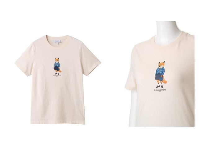【MAISON KITSUNE/メゾン キツネ】のDRESSED FOX レギュラー Tシャツ おすすめ人気トレンドファッション通販アイテム 人気、トレンドファッション・服の通販 founy(ファニー) ファッション Fashion レディースファッション Fashion for Women トップス・カットソー Cut & Sew Tops シャツ・ブラウス・オフィスカジュアル Elegant Blouses & Button-Ups ロングTシャツ・Tシャツ Longline T-Shirts & Tees カットソー・ベーシックTシャツ Cut-and-Sewn Tops / Stretch Tees & Basics ワンピース Dresses フォーマル・パーティードレス・結婚式用ドレス Elegant & Casual Dresses 2025年 2025 2025-2026秋冬・A/W Autumn/Winter 2025–26 AW25–26 インナー Innerwear ショート Short, Short Length スリーブ Sleeve, Long Sleeve / Short Sleeve ハーフ Half, Half-Length プリント Print, Printed Pattern レギュラー Regular, Standard Fit ワンポイント One Point, Statement Accent A/W・秋冬 Autumn/Winter |ID:crp329100000222054