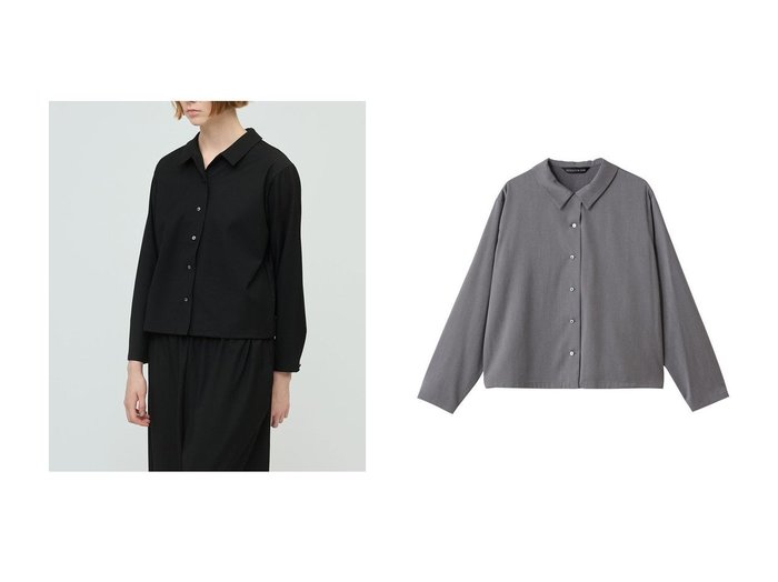 【mizuiro ind/ミズイロ インド】のR basic shirt シャツ おすすめ人気トレンドファッション通販アイテム 人気、トレンドファッション・服の通販 founy(ファニー) ファッション Fashion レディースファッション Fashion for Women トップス・カットソー Cut & Sew Tops シャツ・ブラウス・オフィスカジュアル Elegant Blouses & Button-Ups 2025年 2025 2025-2026秋冬・A/W Autumn/Winter 2025–26 AW25–26 コンパクト Compact, Small Size シンプル Simple, Minimal ストレッチ Stretch, Stretchy Fabric スリーブ Sleeve, Long Sleeve / Short Sleeve ベーシック Basic, Essential ロング Long, Long-Length エレガント 上品 Elegant A/W・秋冬 Autumn/Winter |ID:crp329100000222056